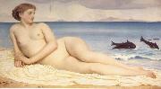 Lord Frederic Leighton Actaea Tje Mu,[j pf the Shore Spain oil painting artist